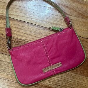 Tommy Hilfiger Pink and Green Mini shoulder bag
